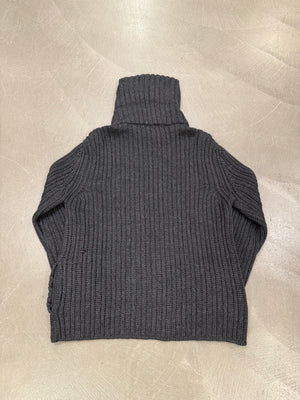A/W2003 Dolce & Gabbana double zipper ribbed knit