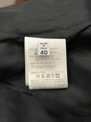 2008 Maison Margiela Coyote fur aviator leather jacket