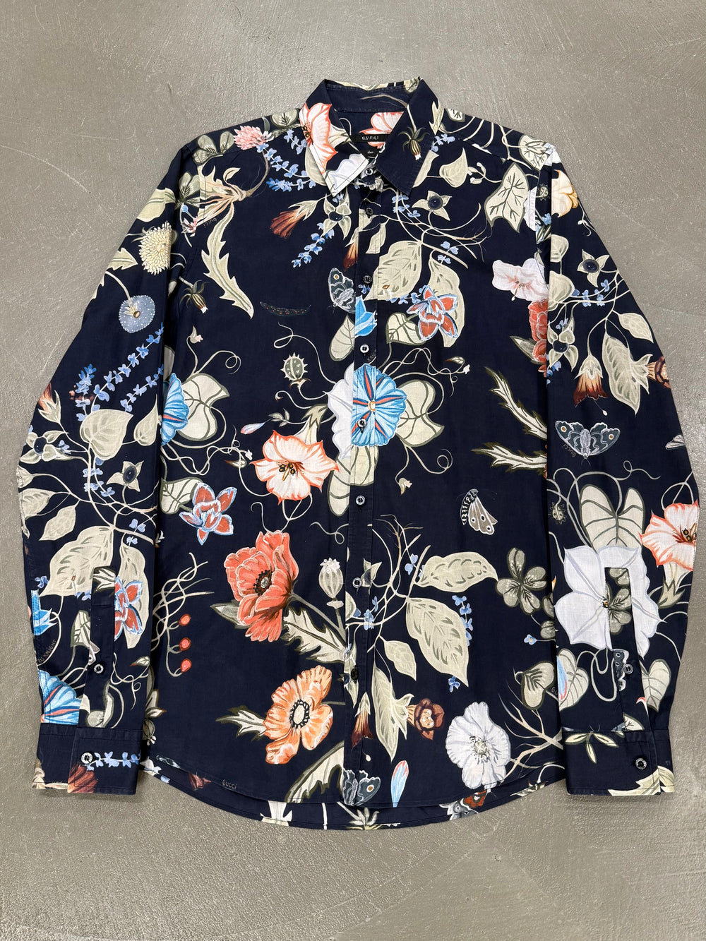 2014 Gucci flora cotton shirt
