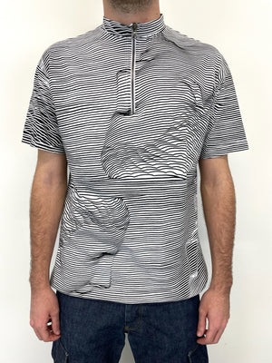 1980s Marithe Francois Girbaud abstract op-art t-shirt
