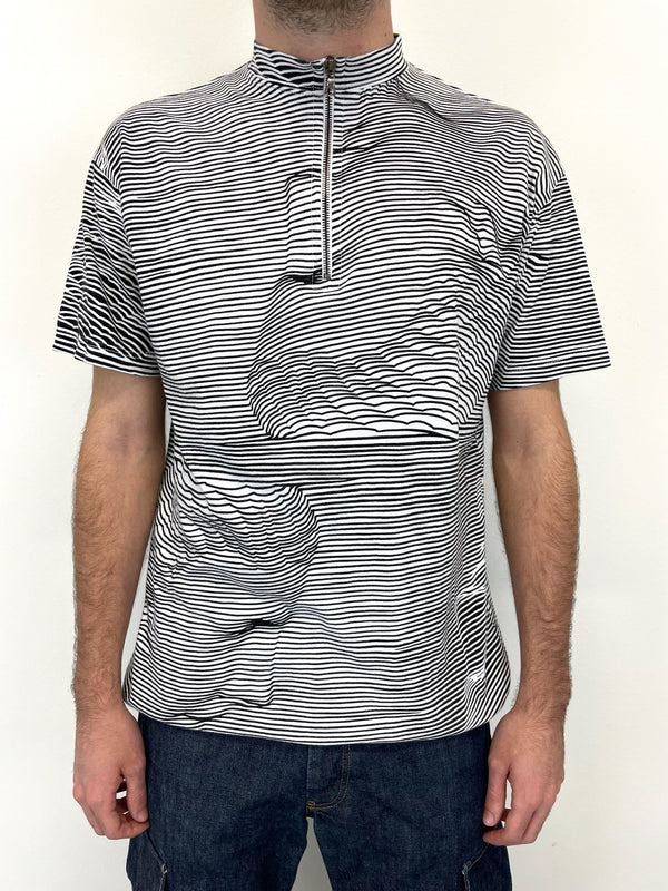 1980s Marithe Francois Girbaud abstract op-art t-shirt