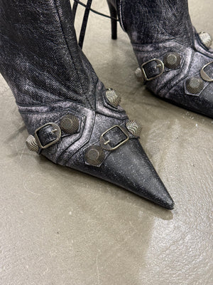 Balenciaga heeled city boots - new