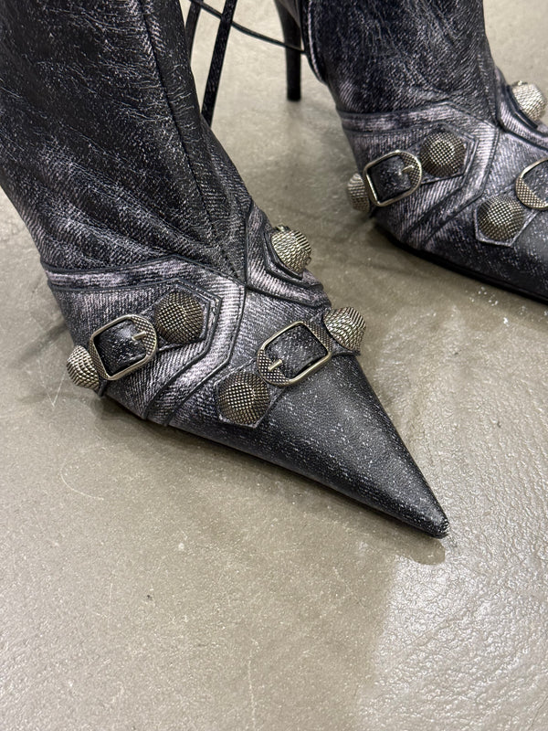 Balenciaga heeled city boots - new