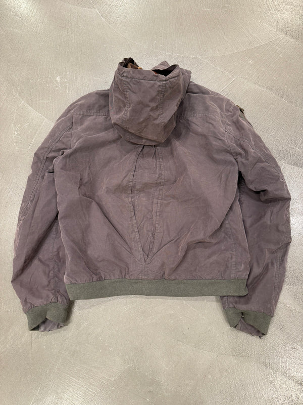 A/W2003 Dolce & Gabbana zip sleeves hooded bomber jacket