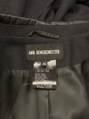 S/S2005 Ann Demeulemeester deconstructed fringe blazer
