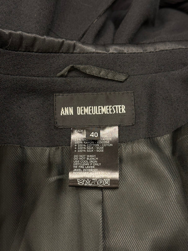 S/S2005 Ann Demeulemeester deconstructed fringe blazer