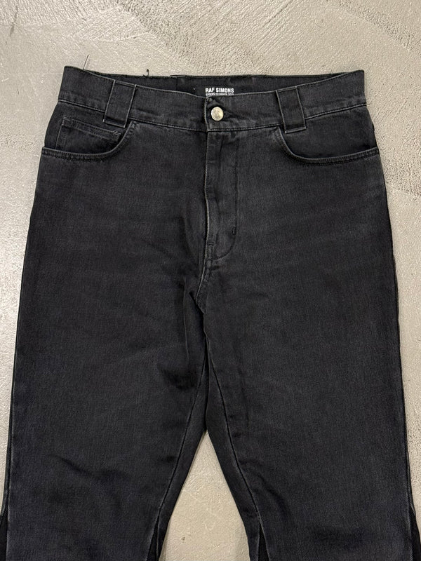 S/S 2021 Raf Simons flared patchwork jeans