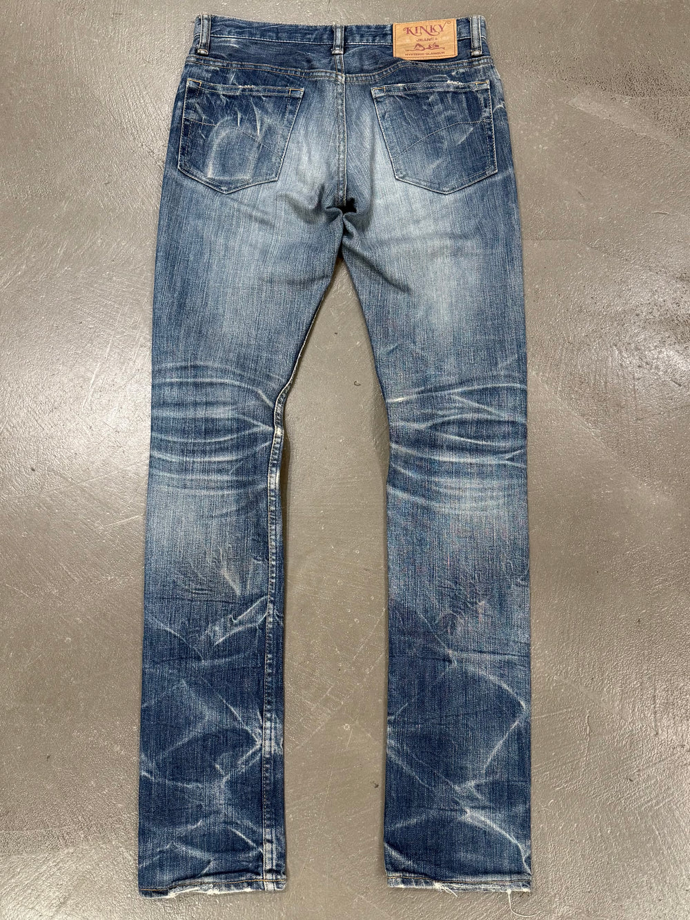 2000s Hysteric Glamour distressed flared denim jeans