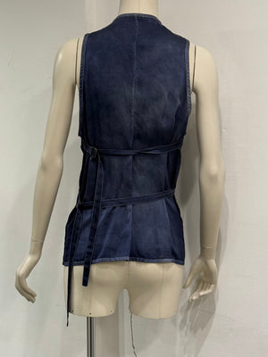 S/S2005 Ann Demeulemeester buttons-up sleeveless shirt