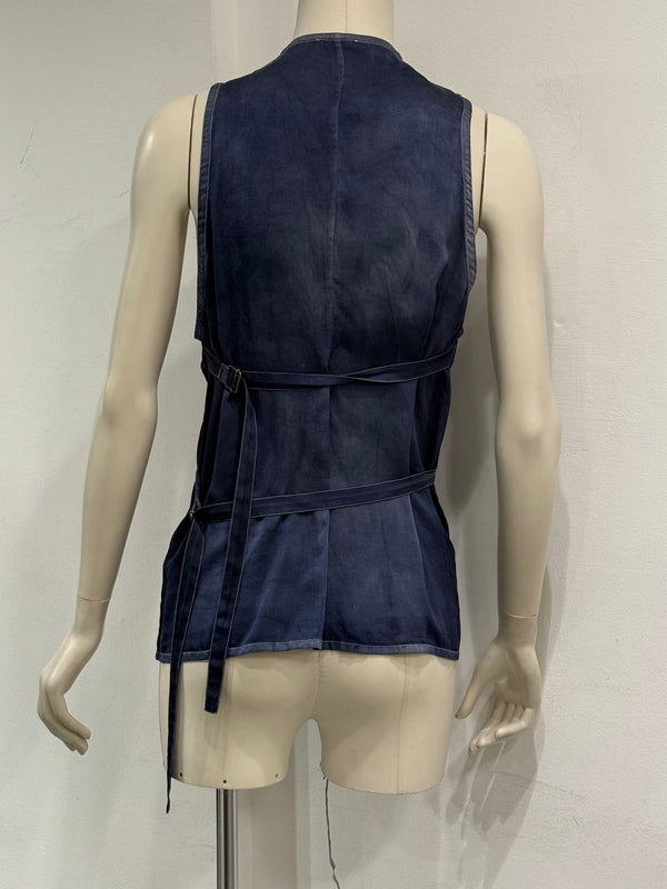 S/S2005 Ann Demeulemeester buttons-up sleeveless shirt