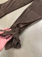 Load image into Gallery viewer, F/W2002 Yves Saint Laurent by Tom Ford bow tie leather short trousers
