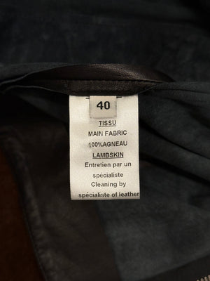 S/S2011 Balmain by Christopher Decarnin safety pin leather skirt