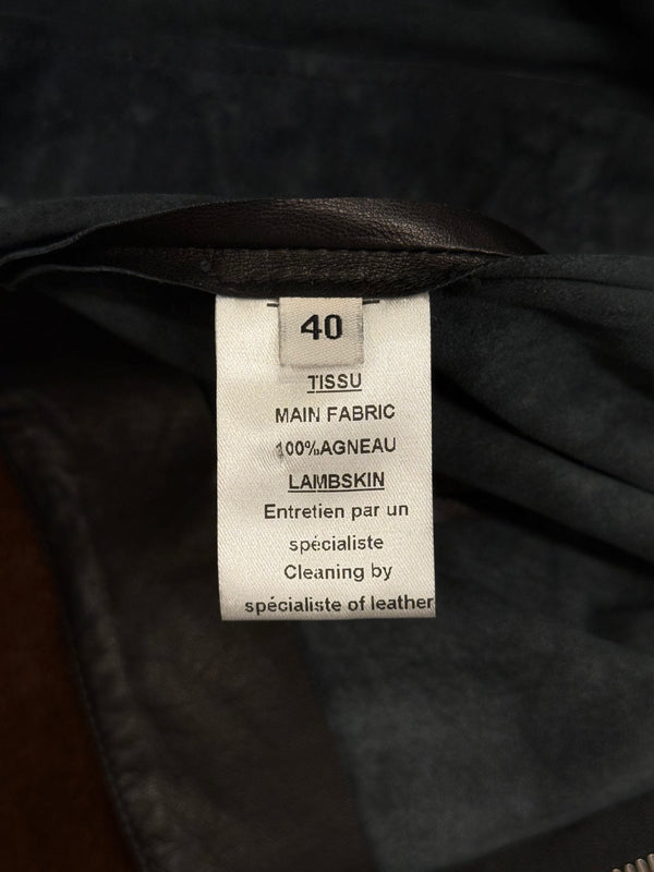 S/S2011 Balmain by Christopher Decarnin safety pin leather skirt