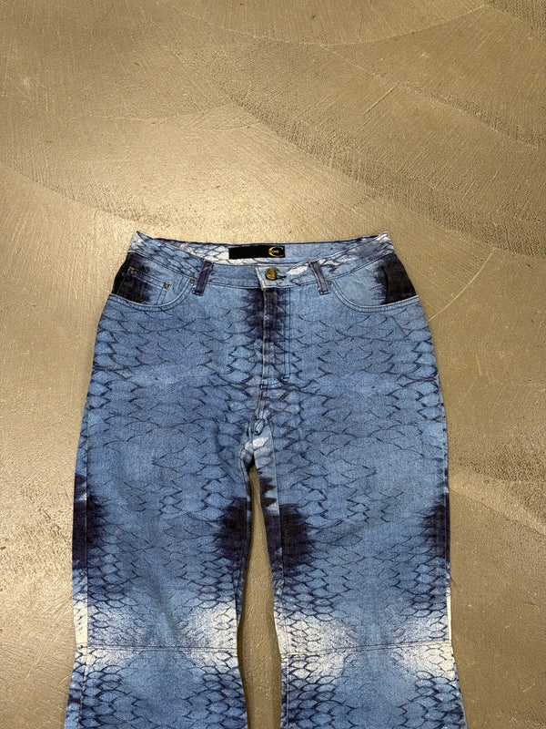 2000s Cavalli printed jeans