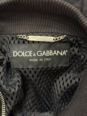 S/S2004 Dolce & Gabbana multi-zipper runway leather jacker