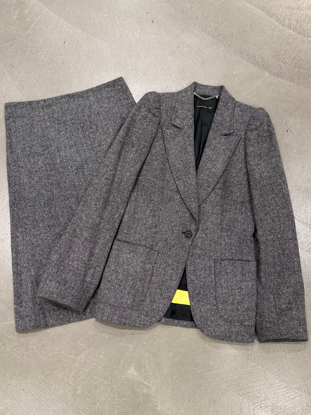 A/W2000 Alexander McQueen tailored set blazer & skirt