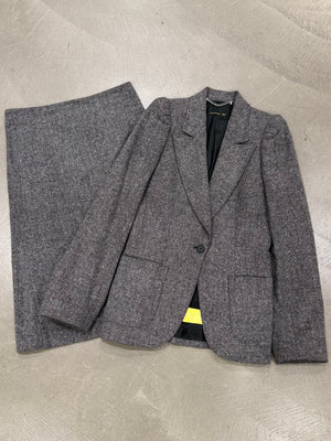 A/W2000 Alexander McQueen tailored set blazer & skirt