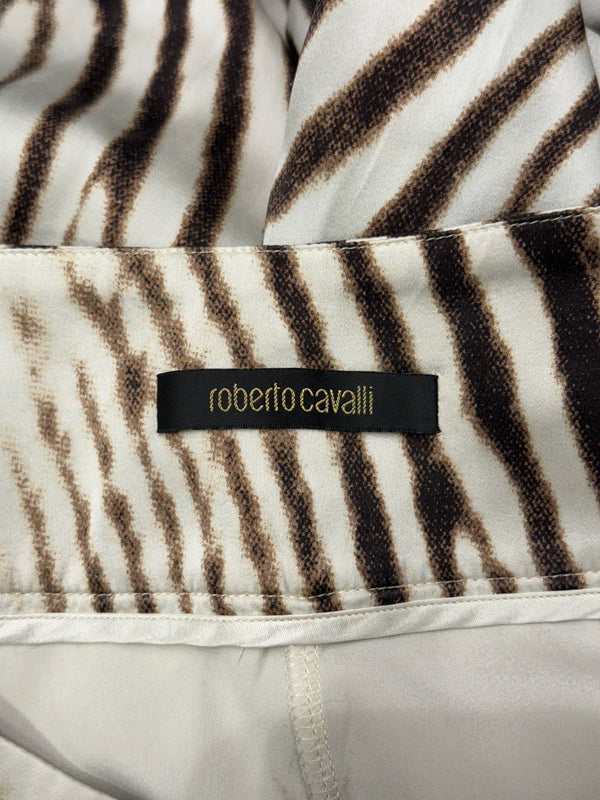 2000s Roberto Cavalli “Tigresse” flare pants