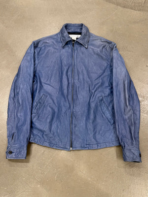 Comme des Garçons back-zip leather jacket