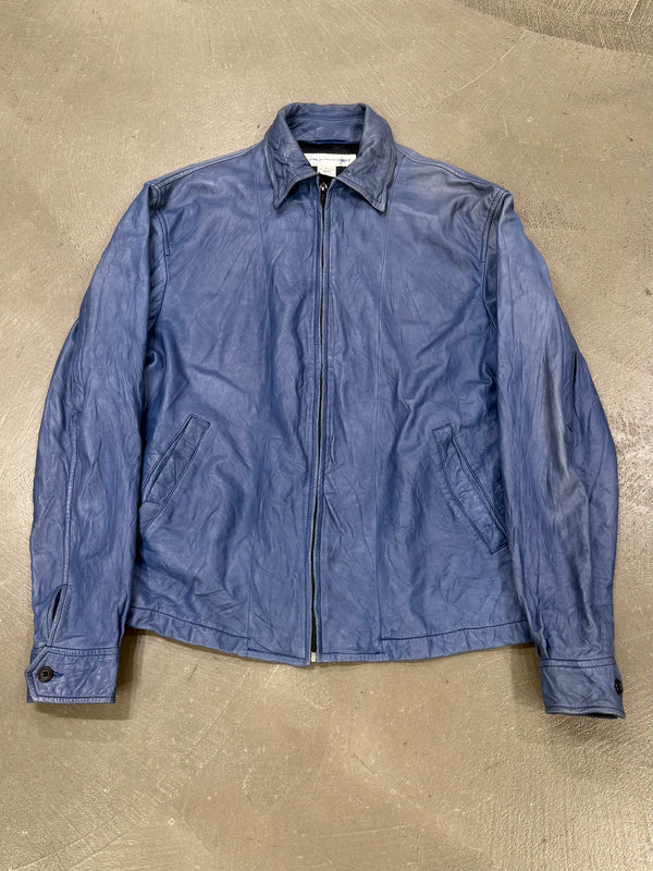 Comme des Garçons back-zip leather jacket