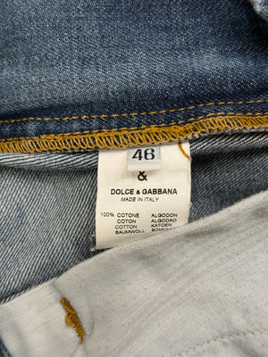 2000s Dolce & Gabbana multi pockets cargo denim pants