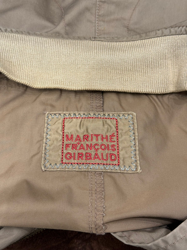 2000s Marithe Francois Girbaud cropped paneled bomber jacket