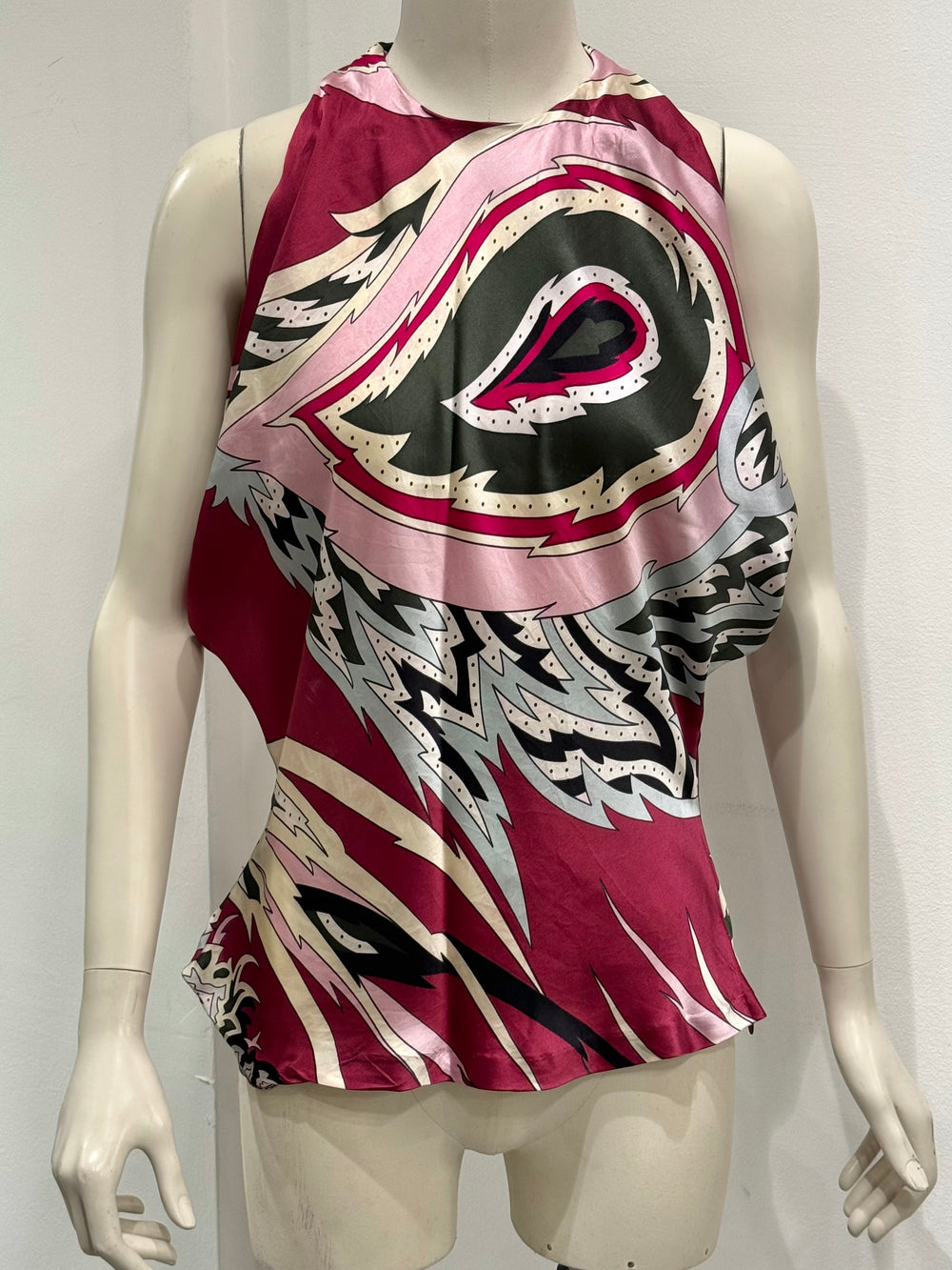 S/S2001 Alexander McQueen "Voss" paisley top