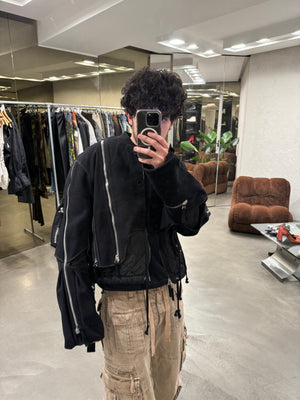 A/W2014 Dries Van Noten backzip double layer bomber jacket