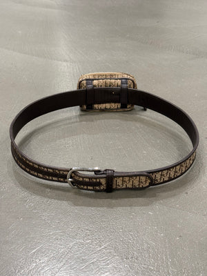 2000s Dior by Galliano monogram waist bag belt