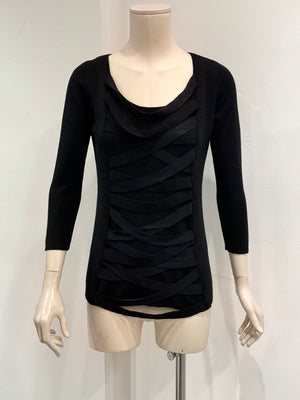 2000s Versace bondage straps knit
