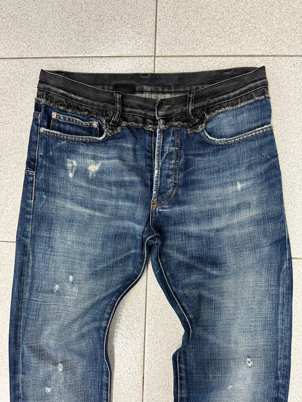 AW2006 Dior by Hedi cummerbund jeans