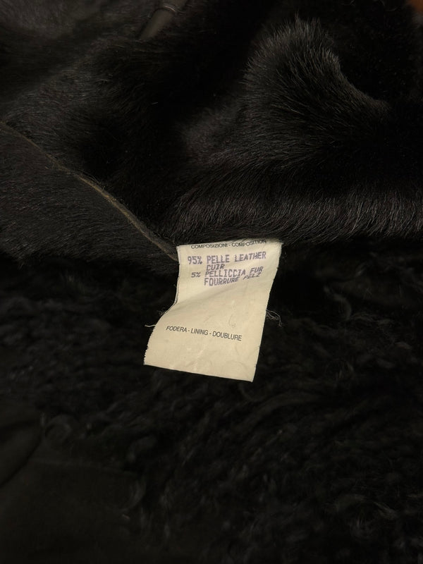 A/W1999 Gucci by Tom Ford Runway mongolian fur leather jacket