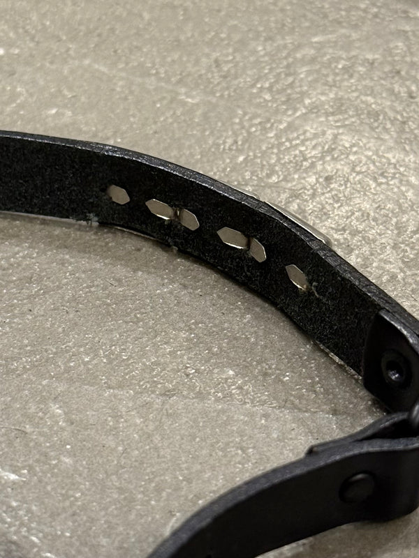 2000s Dior by Hedi Slimane studded leather belt