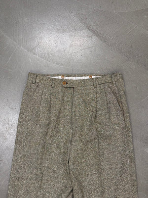 1990s Hermes wool tweed suit set