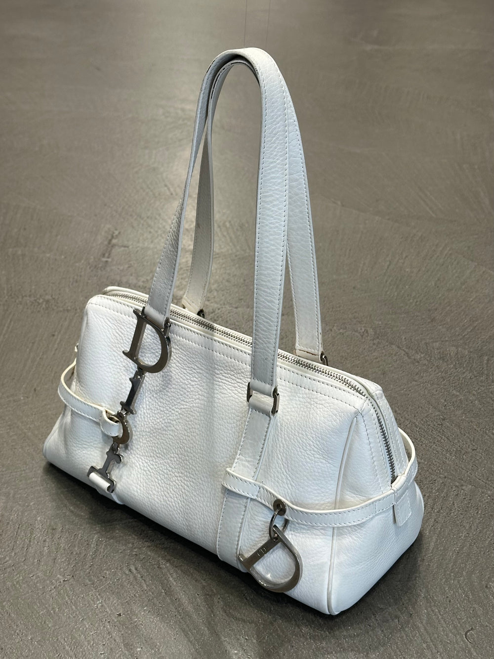 2000S Christian Dior by John Galliano leather bag with charms