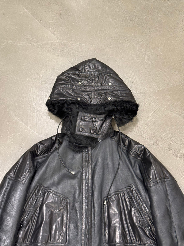 2000s Gucci shearling leather parka