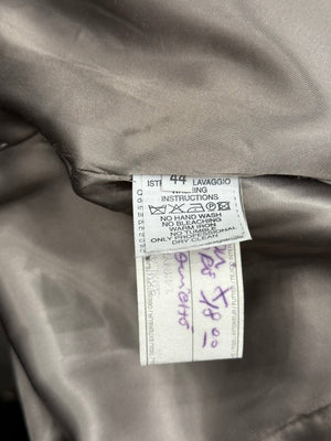 2000s Giorgio Armani greige minimalist coat