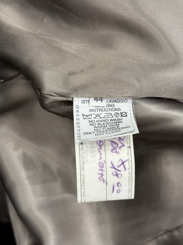 2000s Giorgio Armani greige minimalist coat