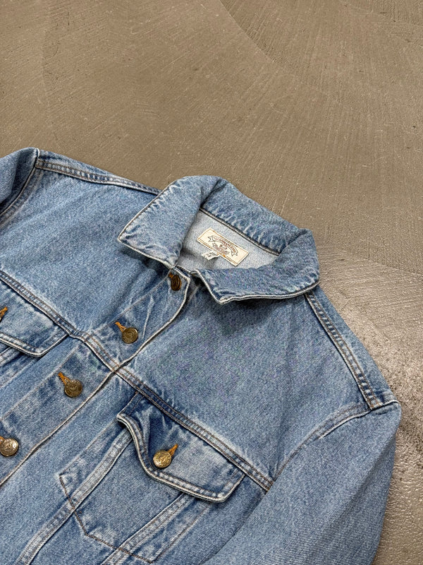 1990s Armani cropped denim jacket