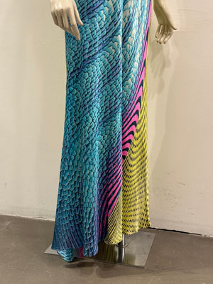 S/S2001 Roberto Cavalli runway psychedelic dress