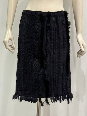 A/W2002 Gucci by Tom Ford runway fur skirt