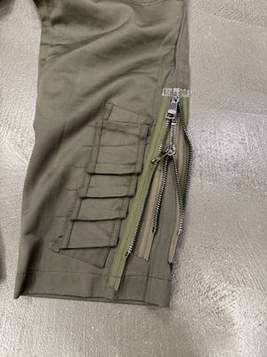 A/W2008 Dolce & Gabbana double zip military cargo pants