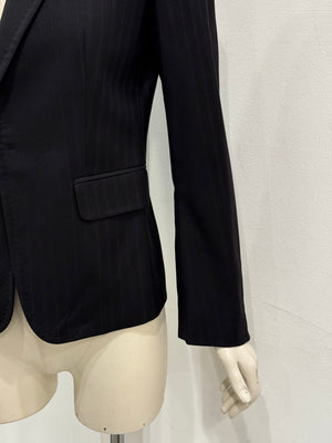 2000s Dsquared2 black pinstripe suit set