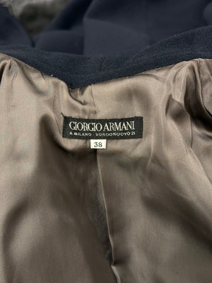 1990s Giorgio Armani side slit long coat