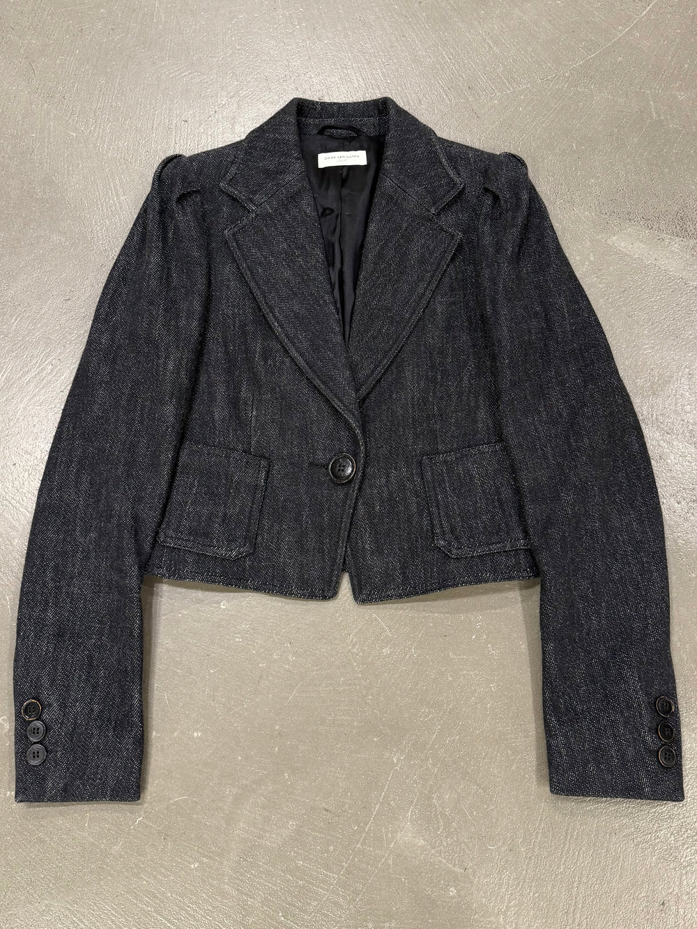 2000s Dries Van Noten cropped blazer jacket