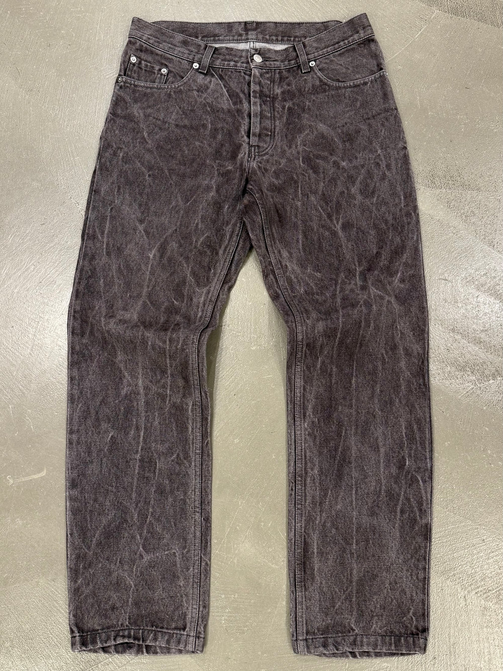 Helmut Lang classic brown washed denim
