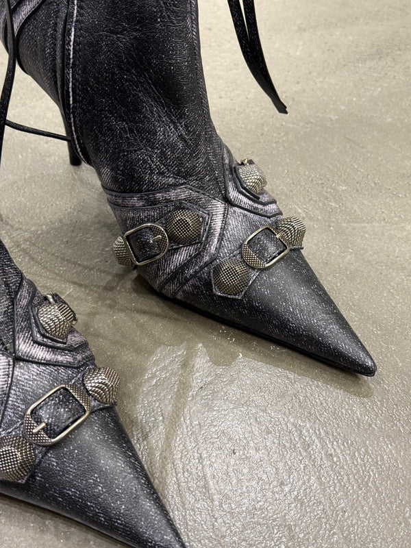 Balenciaga heeled city boots - new