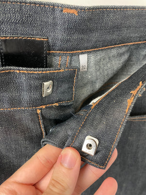 Dior 2006 Hedi Slimane coated polyurethane denim
