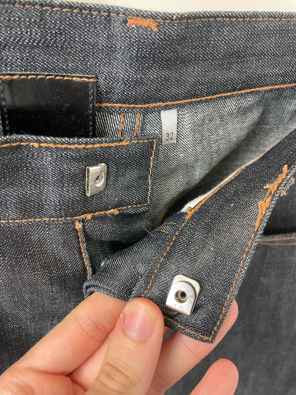 Dior 2006 Hedi Slimane coated polyurethane denim