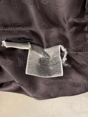 A/W2009 Gucci by Frida Giannini monogram suede multipocket bomber jacket